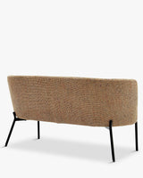 Banquette 2 places RAY — Tweed jaune miami, vue détail