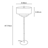 Lampadaire PEBBLE — Écru