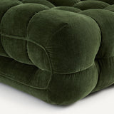 Fauteuil capitonné JUD — Velours