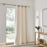 Rideau œillets CALDA — Chenille aspect velours