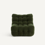 Fauteuil capitonné JUD — Velours