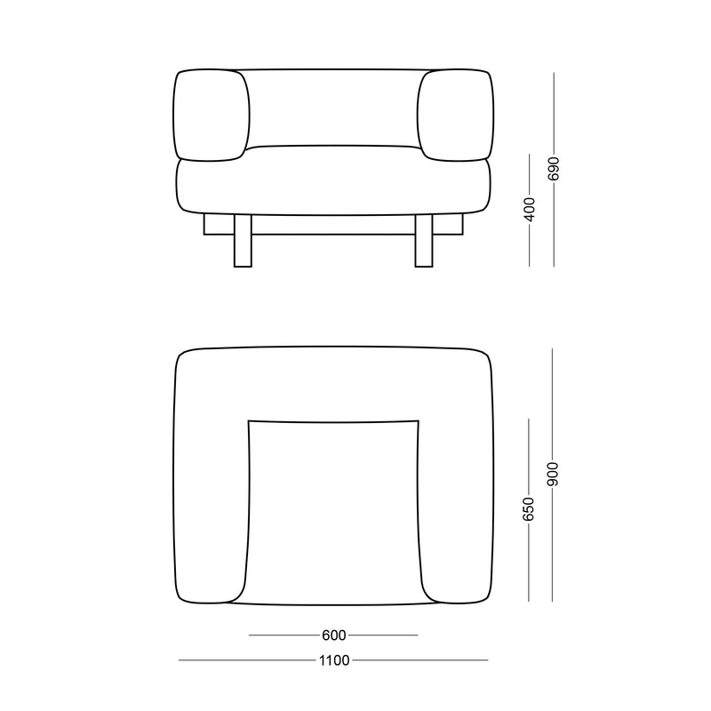 Fauteuil Alchemist — Audejas Gris
