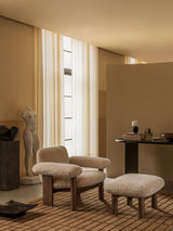 Fauteuil Brasilia dossier bas en ambiance salon