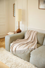 Plaid cachemire beige