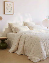 Parure Gaze de coton Fleurs - Bonsoirs