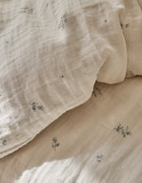 Parure Gaze de coton Fleurs - Bonsoirs