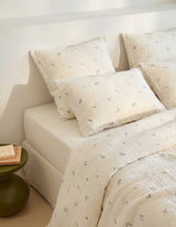 Parure Gaze de coton Fleurs - Bonsoirs