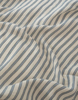 Parure de lit Gaze de coton double épaisseur — Rayé bleu