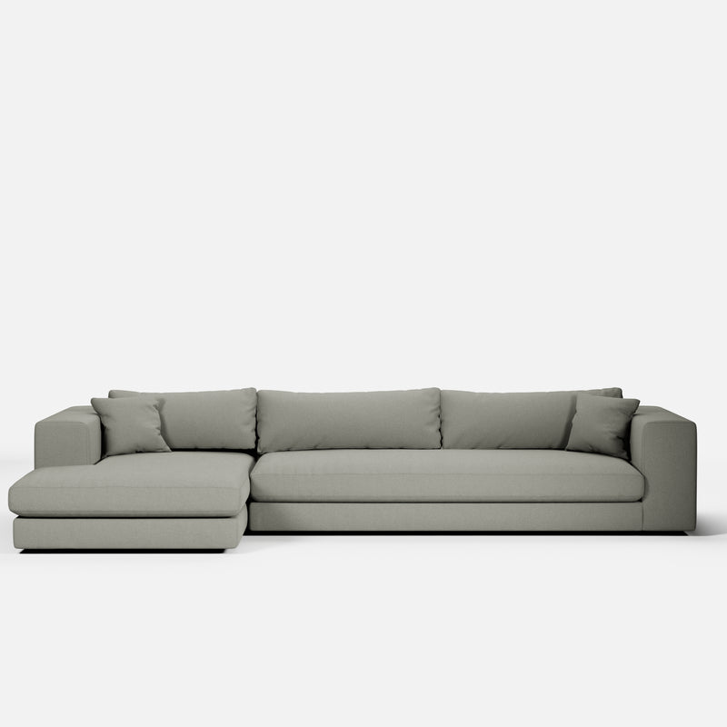 Canapé d'angle Bellechasse — Coton lin Grey