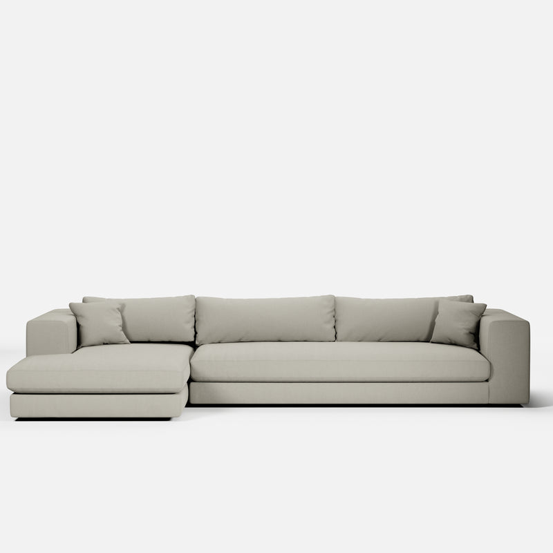 Canapé d'angle Bellechasse — Coton lin Pearl