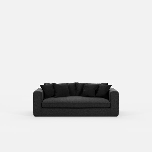 Canapé Bellechasse light — Tissu bouclé Black