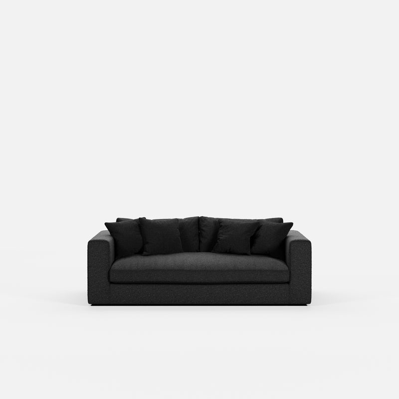 Canapé Bellechasse light — Tissu bouclé Black