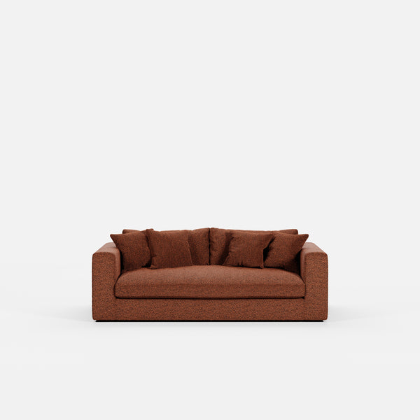 Canapé Bellechasse light — Tissu bouclé Brick