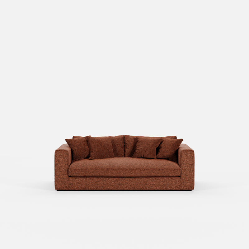 Canapé Bellechasse light — Tissu bouclé Brick