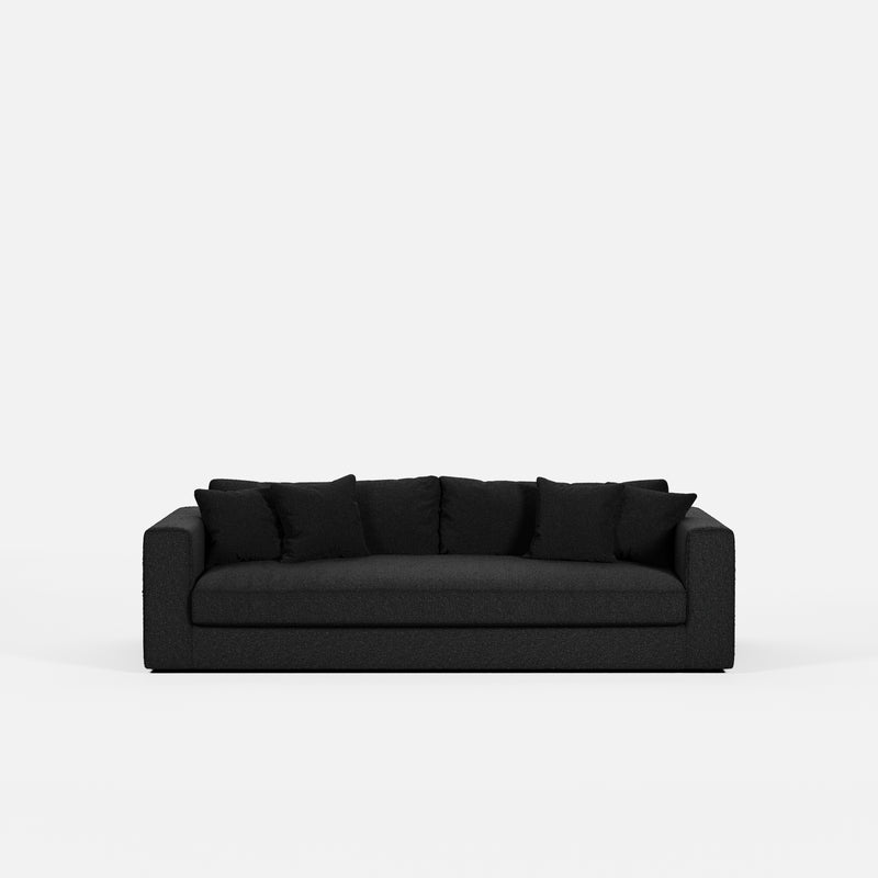 Canapé Bellechasse light — Tissu bouclé Black