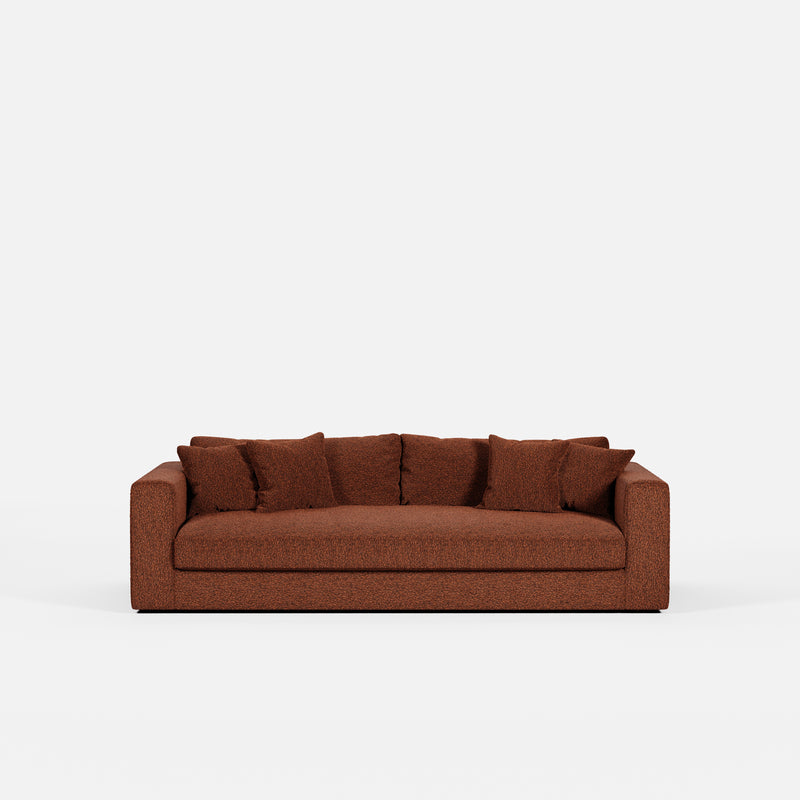 Canapé Bellechasse light — Tissu bouclé Brick
