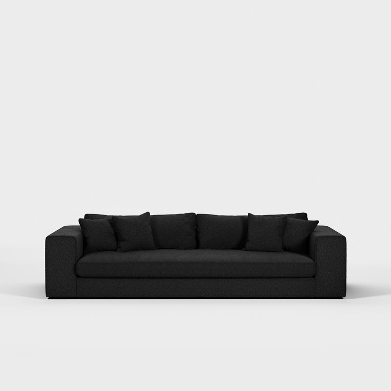 Canapé Bellechasse — Tissu bouclé Black