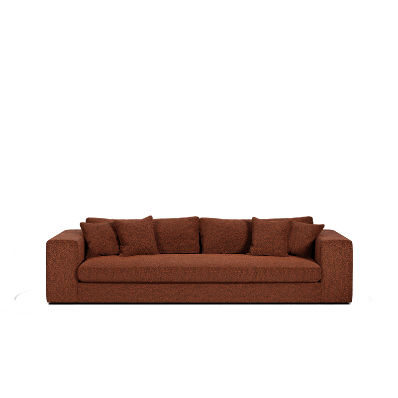 Canapé Bellechasse — Tissu bouclé Brick