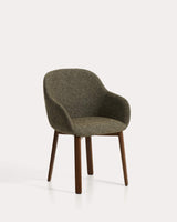 Chaise MEILA Vert / Noyer