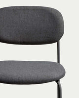 Tabouret Meli gris - détail assise