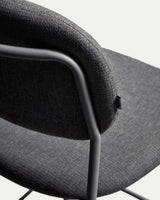 Tabouret Meli gris - détail pieds