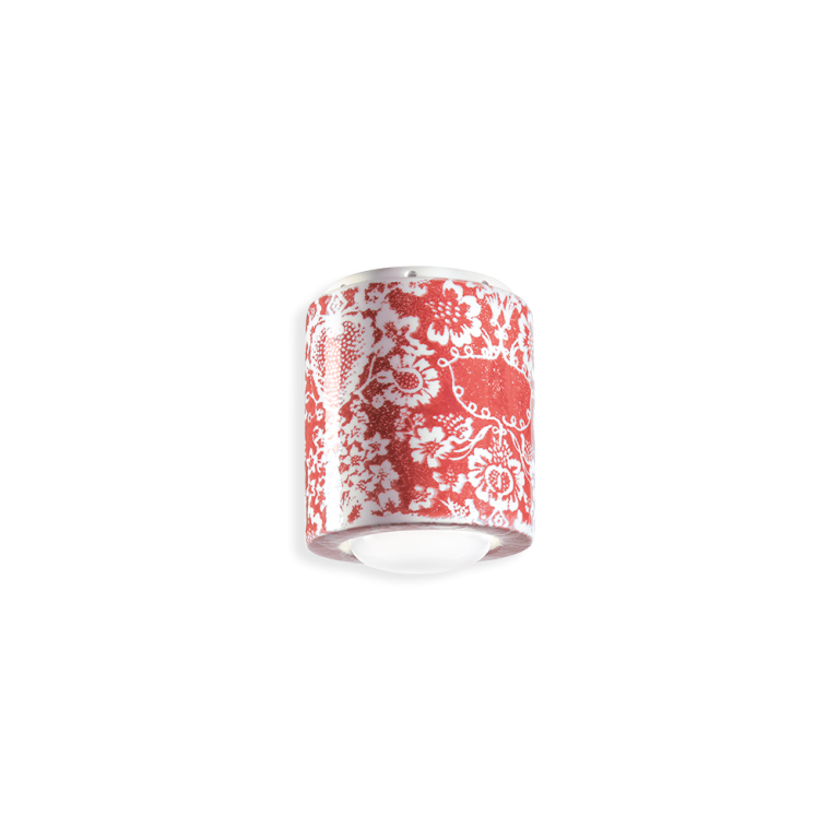 Plafonnier Pi C986 — Rouge ming