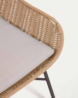 Fauteuil Abeli en corde beige - ambiance