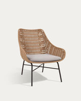 Fauteuil Abeli en corde beige - packshot
