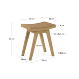 Repose-pieds VICENTINA — Bois de teck