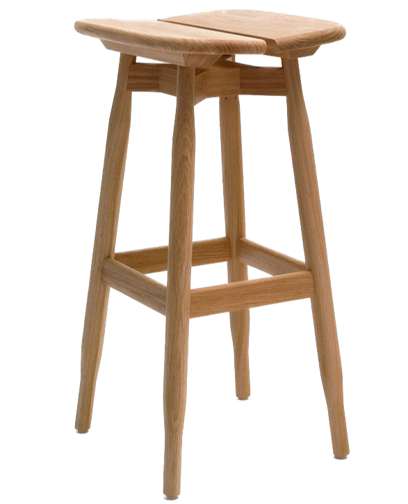 Tabouret haut Dom — Chêne