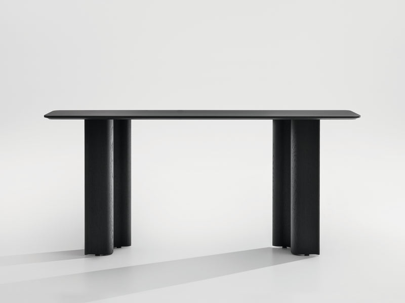 Console Curtain — Chêne teinté noir graphite