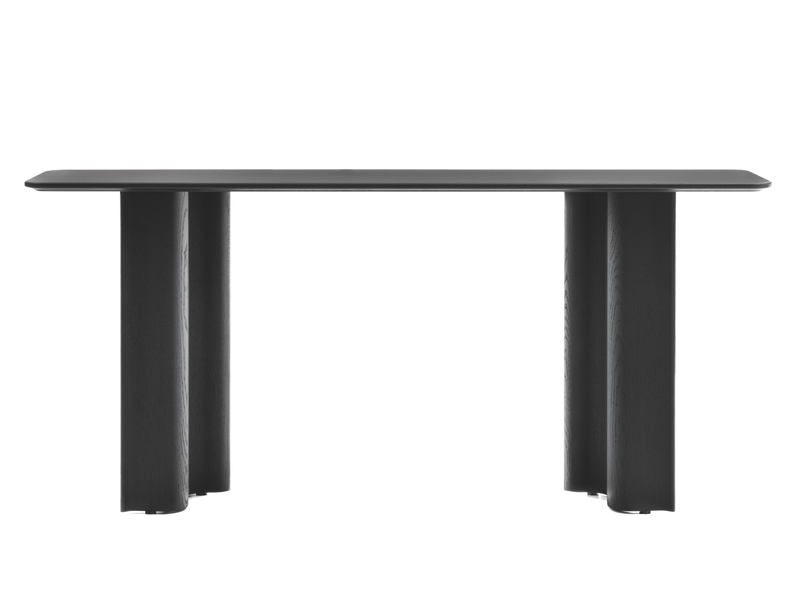 Console Curtain — Chêne teinté noir graphite