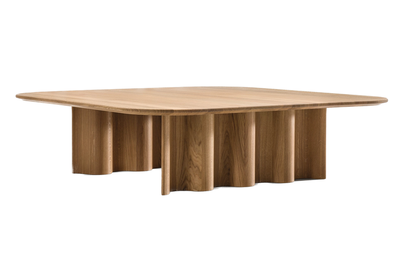 Table basse Curtain Couch (carré) — Chêne