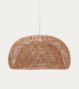 Abat-jour pour plafonnier Isora en rotin avec finition ton naturel — Isora