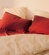 Housse de couette en percale de coton — Beige ivoire