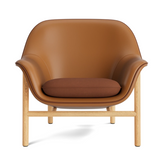 Fauteuil Drape Low — Chêne