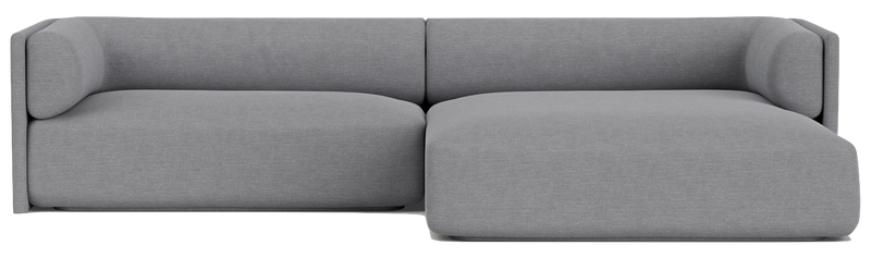 Canapé d'angle Bolster divan droit — Sydney light grey 91