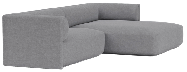 Canapé d'angle Bolster divan droit — Sydney light grey 91