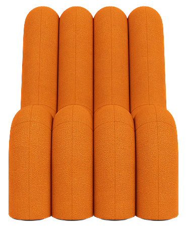 Chaise longue Alp — Hallingdal 65 orange 547