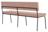 Banc Monday 2 places métal noir — Cube blossom 166