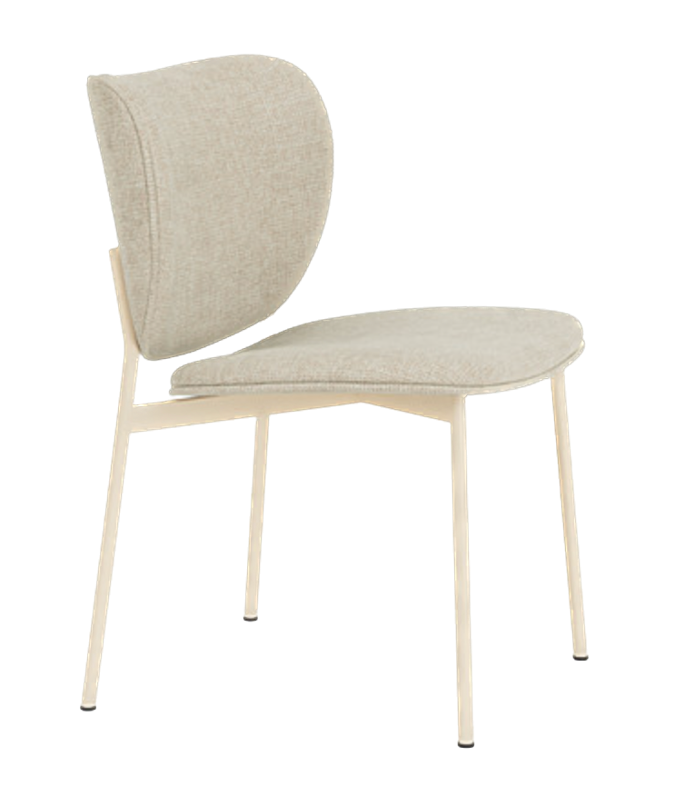 Chaise de diner Eve métal sable — Cube natural 01