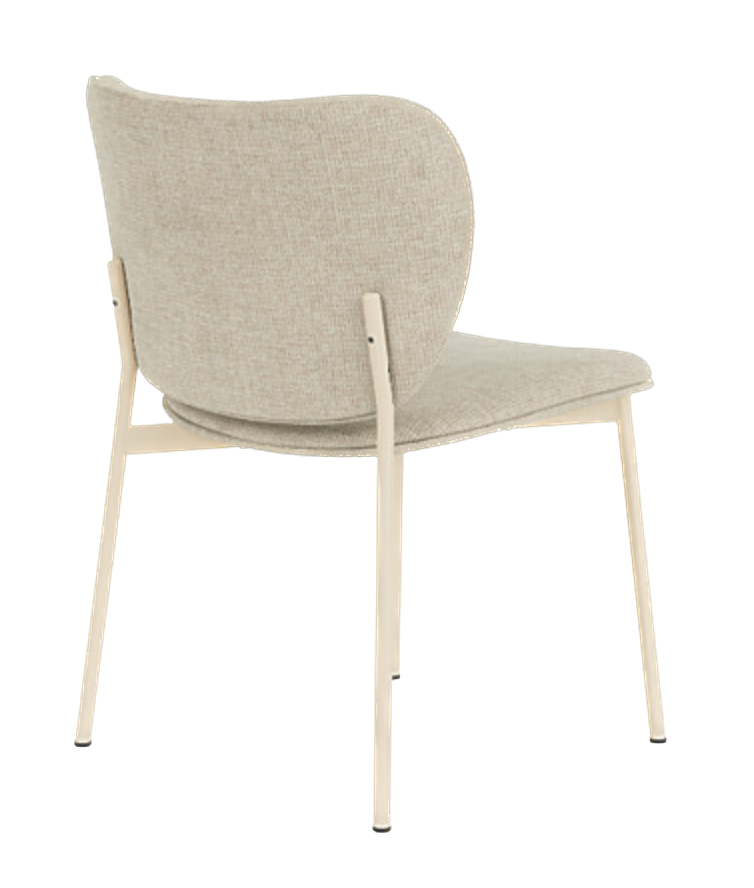 Chaise de diner Eve métal sable — Cube natural 01