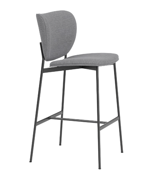 Chaise de bar Eve — Sydney light grey 91
