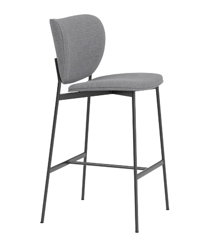 Chaise de bar Eve — Sydney light grey 91