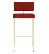 Chaise de bar Monday métal sable — Cube brick 128