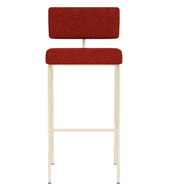Chaise de bar Monday métal sable — Cube brick 128