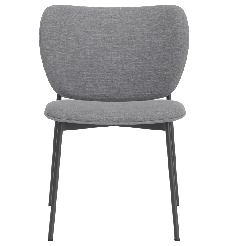 Chaise de diner Eve métal noir — Sydney light grey 91