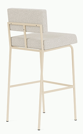 Chaise de bar Monday métal sable — Alpine ivory 101
