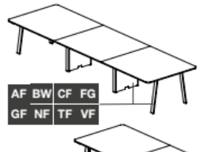 Bench TAKE-OFF EVO — Avec 2 pieds intermédiaires