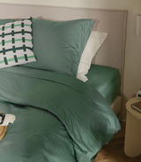 Sommier TAPISSIER — Cadre 90x190 cm et pieds bleus 15 cm